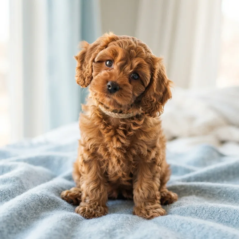 Red Cavapoo puppy for sale in Singapore