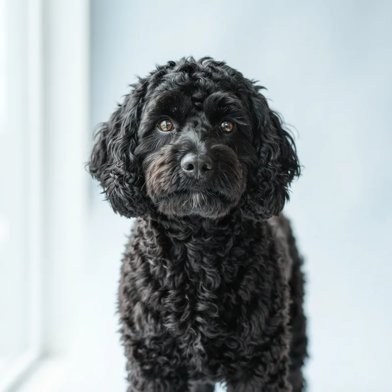 Black Cavapoo coat colour
